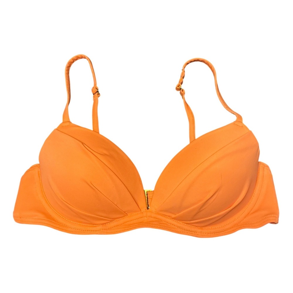 Smart & Sexy Orange Push Up Bikini Swim Top 34B